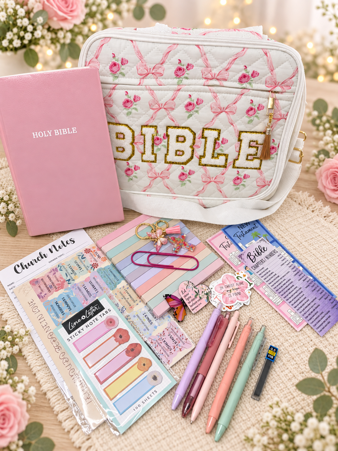 🎀 Pink Bible Carrying Case Bundle🎀