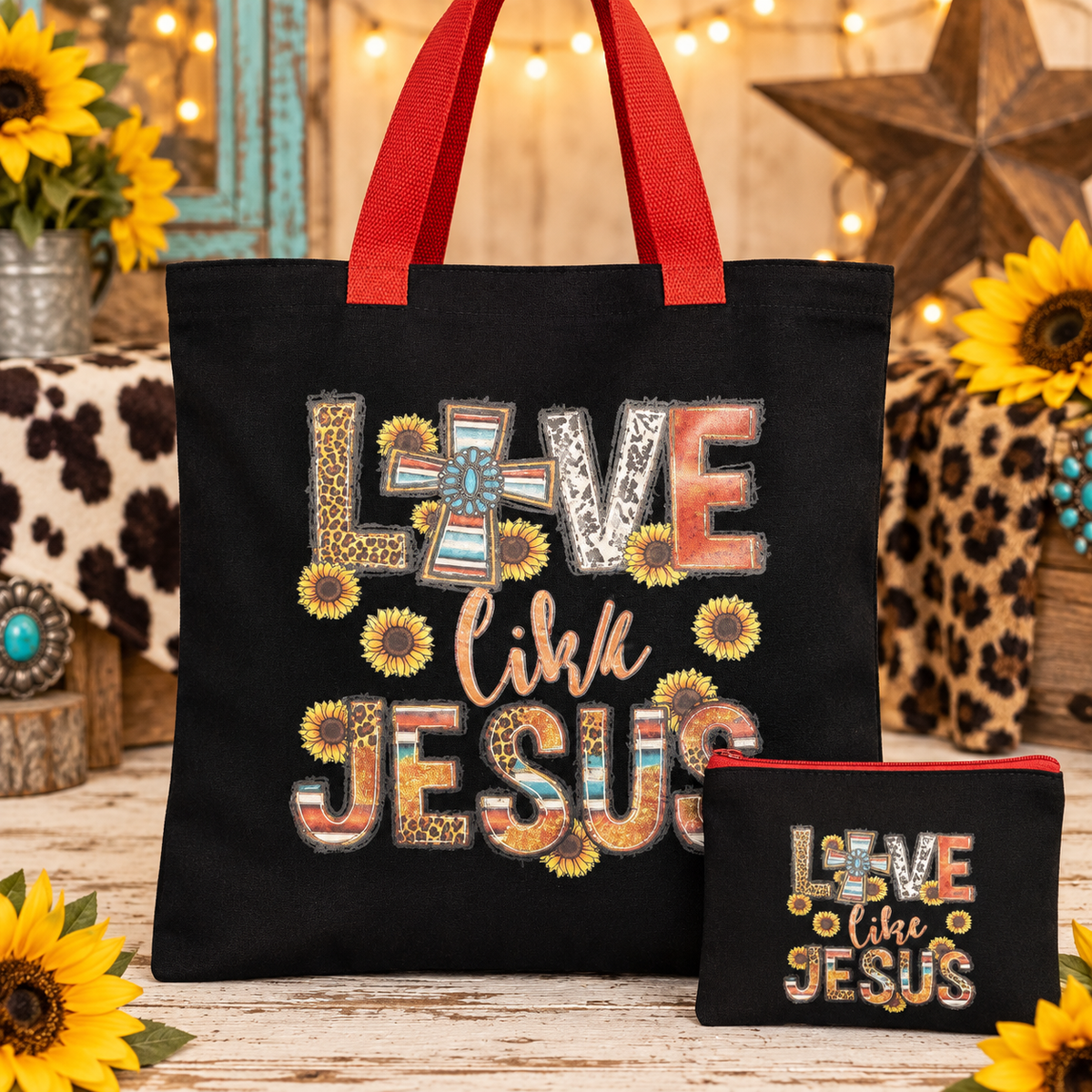 Love Like Jesus Western Tote Set✨✝️